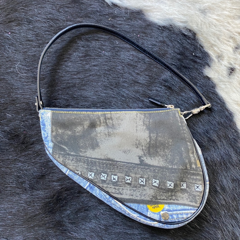 Dior denim saddle